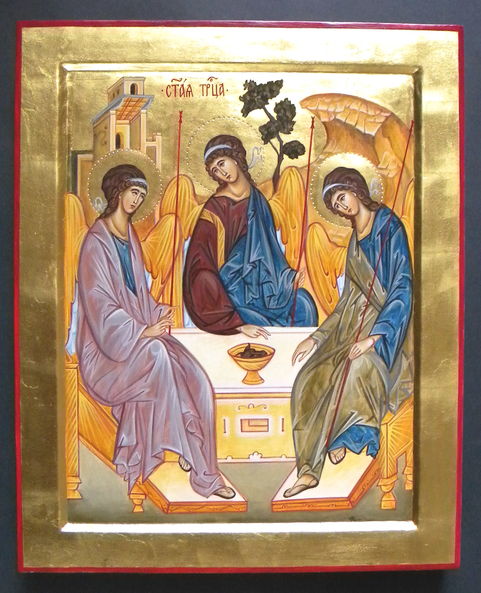 Holy Trinity, Andrei Rublev.  (1370-1430).  Moscow