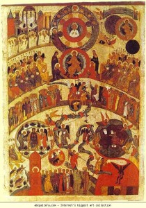 Last Judgment, 15 century Novgorod, Russia