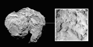 Rosetta probe's Philae lander's landing sitee
